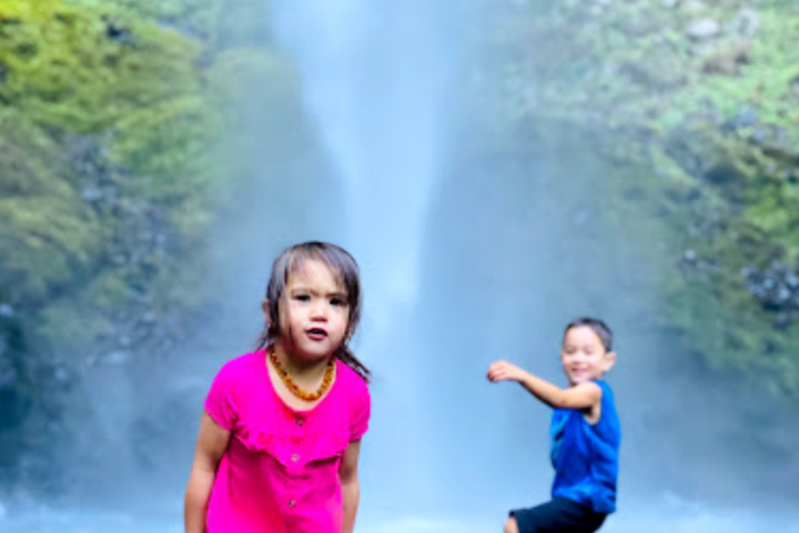 a fire hydrant spraying water